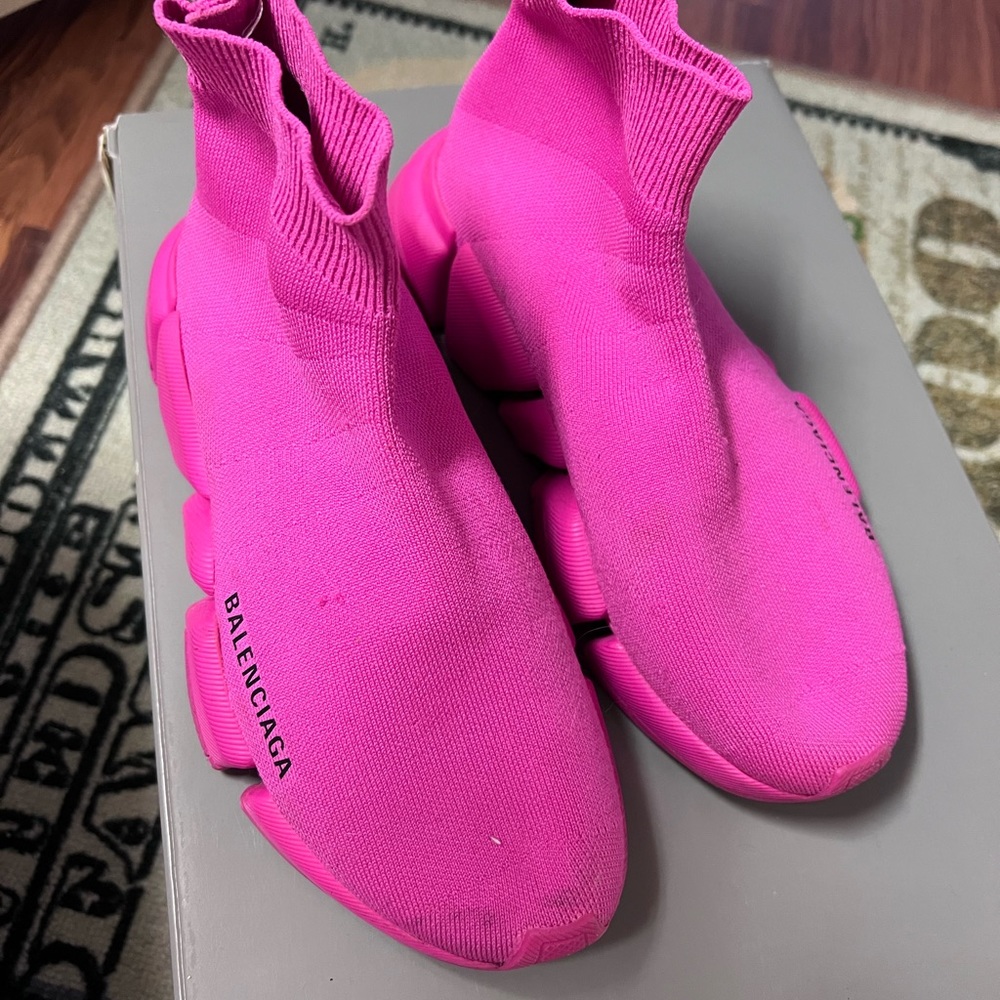 Pink Balenciaga Sock Sneaker Speed Trainers